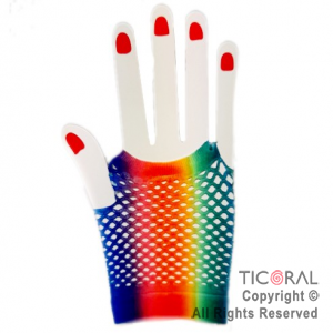 GUANTES RED CORTO MULTICOLOR x 12